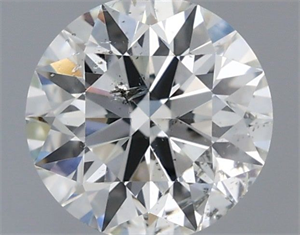 Picture of Natural Diamond 0.70 Carats, Round with Excellent Cut, H Color, SI2 Clarity and Certified by IGI