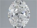 Natural Diamond 1.00 Carats, Oval with  Cut, G Color, I1 Clarity and Certified by IGI