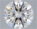 Lab Grown Diamond 3.08 Carats, Round with Ideal Cut, G Color, VS1 Clarity and Certified by IGI