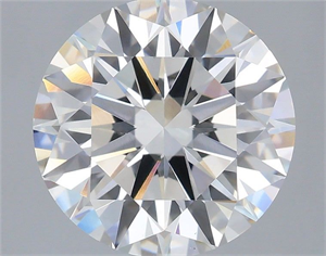 Picture of Lab Grown Diamond 3.08 Carats, Round with Ideal Cut, G Color, VS1 Clarity and Certified by IGI