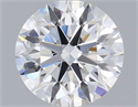 Del inventario de diamantes de laboratorio, 1.28 quilates, Redondo , Color D, claridad VVS2 y certificado IGI