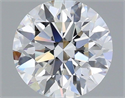 Lab Grown Diamond 1.28 Carats, Round with Excellent Cut, E Color, VVS2 Clarity and Certified by IGI