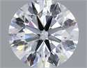 Lab Grown Diamond 1.25 Carats, Round with Excellent Cut, D Color, VVS2 Clarity and Certified by IGI