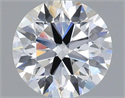 Lab Grown Diamond 1.22 Carats, Round with Ideal Cut, D Color, VVS2 Clarity and Certified by IGI