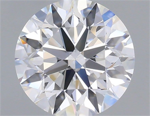 Picture of Lab Grown Diamond 1.23 Carats, Round with Excellent Cut, D Color, VS1 Clarity and Certified by IGI
