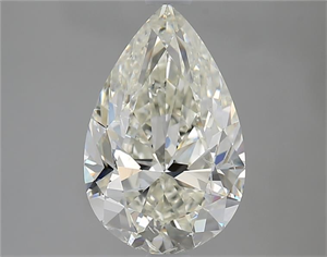 Picture of Natural Diamond 3.01 Carats, Pear with  Cut, I Color, SI1 Clarity and Certified by IGI