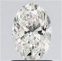 Natural Diamond 1.20 Carats, Oval with  Cut, J Color, SI2 Clarity and Certified by GIA