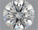 Natural Diamond 0.40 Carats, Round with Excellent Cut, H Color, SI1 Clarity and Certified by IGI