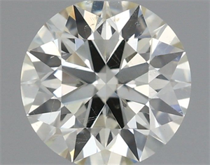 Picture of Natural Diamond 0.60 Carats, Round with Excellent Cut, K Color, SI1 Clarity and Certified by IGI