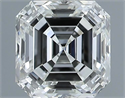 Natural Diamond 0.90 Carats, Asscher with  Cut, H Color, VS1 Clarity and Certified by IGI
