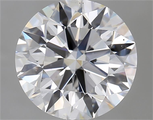 Picture of Natural Diamond 2.70 Carats, Round with Excellent Cut, D Color, VS2 Clarity and Certified by GIA