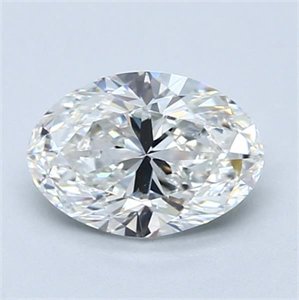 Picture of Natural Diamond 1.30 Carats, Oval with  Cut, G Color, VS2 Clarity and Certified by GIA