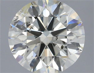 Picture of Natural Diamond 1.51 Carats, Round with Excellent Cut, N Color, I1 Clarity and Certified by GIA