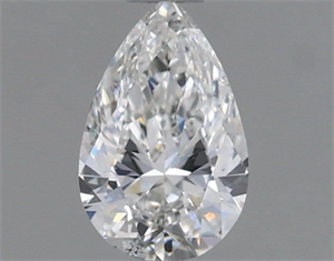Foto Diamante Natural 0.50 quilates, De pera , Color F, claridad SI2 y certificado GIA de