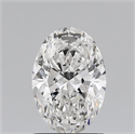 Natural Diamond 1.04 Carats, Oval with  Cut, G Color, SI2 Clarity and Certified by GIA