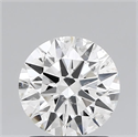 Natural Diamond 1.21 Carats, Round with Excellent Cut, F Color, SI2 Clarity and Certified by IGI