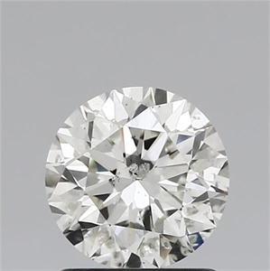 Picture of Natural Diamond 1.11 Carats, Round with Excellent Cut, J Color, SI2 Clarity and Certified by IGI