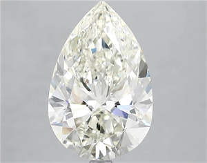 Picture of Natural Diamond 4.01 Carats, Pear with  Cut, J Color, VS1 Clarity and Certified by IGI