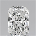 Natural Diamond 0.74 Carats, Radiant with  Cut, E Color, VVS1 Clarity and Certified by GIA