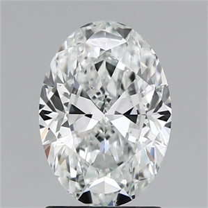 Picture of Natural Diamond 1.51 Carats, Oval with  Cut, E Color, SI1 Clarity and Certified by GIA