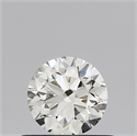 Natural Diamond 0.52 Carats, Round with Excellent Cut, K Color, VS1 Clarity and Certified by IGI