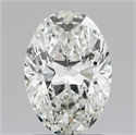 Natural Diamond 1.53 Carats, Oval with  Cut, H Color, SI1 Clarity and Certified by IGI