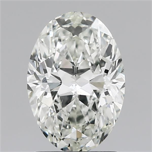 Picture of Natural Diamond 1.53 Carats, Oval with  Cut, H Color, SI1 Clarity and Certified by IGI