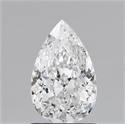 Natural Diamond 0.88 Carats, Pear with  Cut, D Color, VS2 Clarity and Certified by GIA