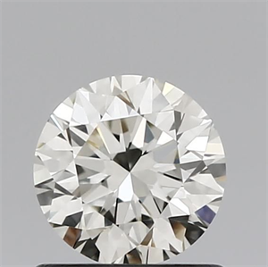 Picture of Natural Diamond 0.72 Carats, Round with Excellent Cut, L Color, IF Clarity and Certified by IGI