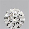 Natural Diamond 0.75 Carats, Round with Excellent Cut, J Color, VS2 Clarity and Certified by IGI