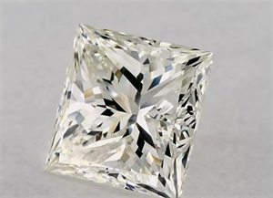 Picture of Natural Diamond 5.01 Carats, Princess with  Cut, I Color, VVS2 Clarity and Certified by IGI