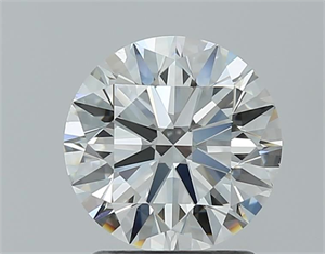 Picture of Natural Diamond 1.71 Carats, Round with Excellent Cut, H Color, VS1 Clarity and Certified by IGI