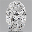 Natural Diamond 2.01 Carats, Oval with  Cut, D Color, VS1 Clarity and Certified by GIA