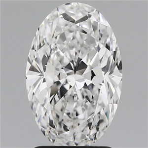 Picture of Natural Diamond 2.01 Carats, Oval with  Cut, D Color, VS1 Clarity and Certified by GIA