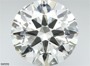 Picture of Natural Diamond 4.09 Carats, Round with Excellent Cut, I Color, SI2 Clarity and Certified by IGI