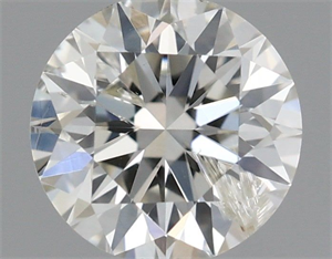 Picture of Natural Diamond 0.57 Carats, Round with Excellent Cut, I Color, I1 Clarity and Certified by IGI