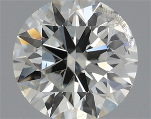 Picture of Natural Diamond 0.59 Carats, Round with Excellent Cut, I Color, I1 Clarity and Certified by IGI