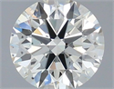 Natural Diamond 0.42 Carats, Round with Excellent Cut, I Color, SI1 Clarity and Certified by IGI