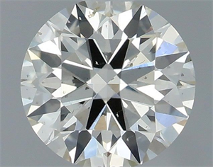 Picture of Natural Diamond 0.40 Carats, Round with Excellent Cut, I Color, SI1 Clarity and Certified by IGI