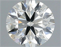 Natural Diamond 0.70 Carats, Round with Excellent Cut, J Color, SI1 Clarity and Certified by IGI