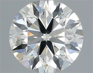 Picture of Natural Diamond 0.70 Carats, Round with Excellent Cut, J Color, SI1 Clarity and Certified by IGI