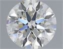 Natural Diamond 0.41 Carats, Round with Excellent Cut, H Color, SI1 Clarity and Certified by IGI
