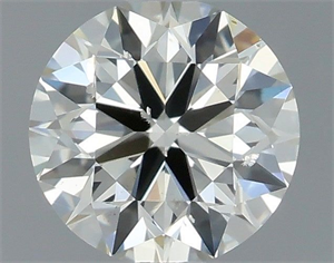 Picture of Natural Diamond 0.40 Carats, Round with Excellent Cut, I Color, SI1 Clarity and Certified by IGI