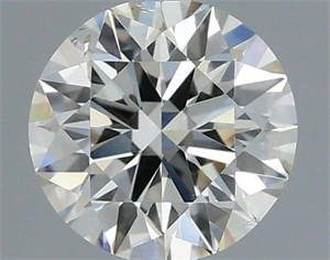 Picture of Natural Diamond 0.40 Carats, Round with Excellent Cut, I Color, SI1 Clarity and Certified by IGI
