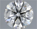 Natural Diamond 0.50 Carats, Round with Excellent Cut, H Color, I1 Clarity and Certified by IGI