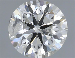 Picture of Natural Diamond 0.50 Carats, Round with Excellent Cut, H Color, I1 Clarity and Certified by IGI