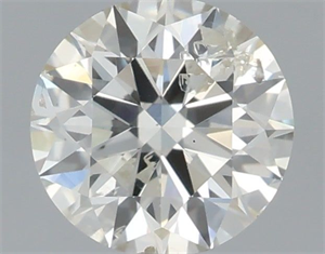 Picture of Natural Diamond 0.52 Carats, Round with Excellent Cut, I Color, I1 Clarity and Certified by IGI