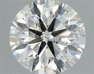 Picture of Natural Diamond 0.50 Carats, Round with Excellent Cut, H Color, I1 Clarity and Certified by IGI