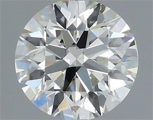 Picture of Natural Diamond 0.40 Carats, Round with Excellent Cut, I Color, SI2 Clarity and Certified by IGI