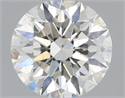 Natural Diamond 0.40 Carats, Round with Excellent Cut, H Color, SI1 Clarity and Certified by IGI